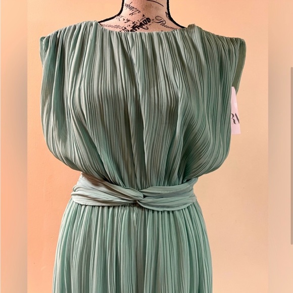 Zara Knotted Waist Pleated Jumpsuit - Picture 2 of 5